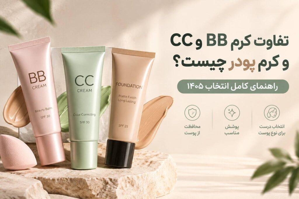 تفاوت کرم BB و CC و کرم پودر چیست؟