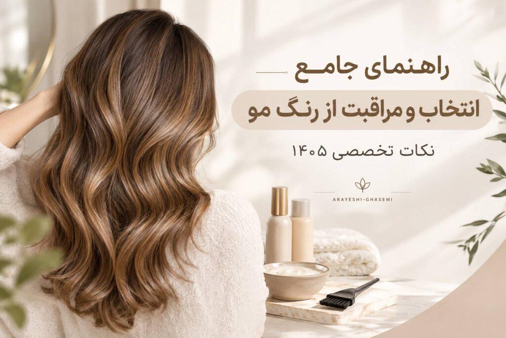 راهنمای جامع انتخاب و مراقبت از رنگ مو